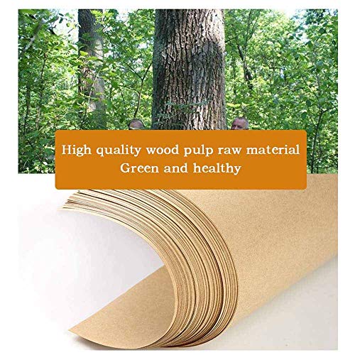 Papel Kraft para Etiquetas A4, 100 Piezas de Papel para Impresión Adhesiva, Papel para Etiquetas Kraft, Impresora Láser de Inyección de Tinta, Artesanía de Etiquetas