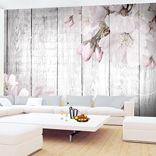 Papel Pintado Fotográfico Flores Sakura 352 x 250 cm Tipo Fleece no-trenzado Salón Dormitorio Despacho Pasillo Decoración murales decoración de paredes moderna - 100% FABRICADO EN ALEMANIA - 9118011b