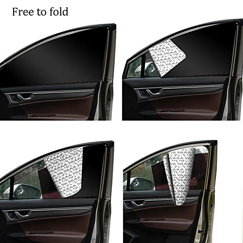 Parasol Lateral Coche - ZATOOTO Cortinillas para Coche (4 Piezas), Magnético, Proporciona Protección UV, Protege a su Bebé y Mascotas