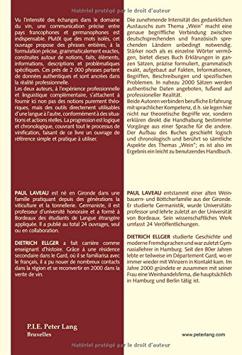 Parlons vin ! Sprechen wir über Wein!: Dicophrases français-allemand Deutsch-französisches Satzwörterbuch (PLG.HUMANITIES)