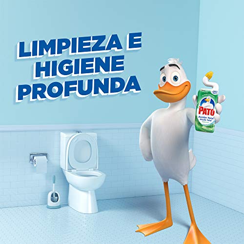 Pato - Wc Acción Total aroma Oceano, Limpiador para inodoro, limpia y perfuma, 750 ml - [Pack de 6]