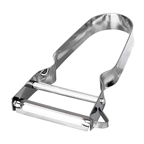 Pelador，Utensilios De Cocina Pelador De Frutas Vegetales Peladores De Acero Inoxidable Patata Pepino Zanahoria Rallador Julienne Pelador Accesorios De Cocina, Gris Claro