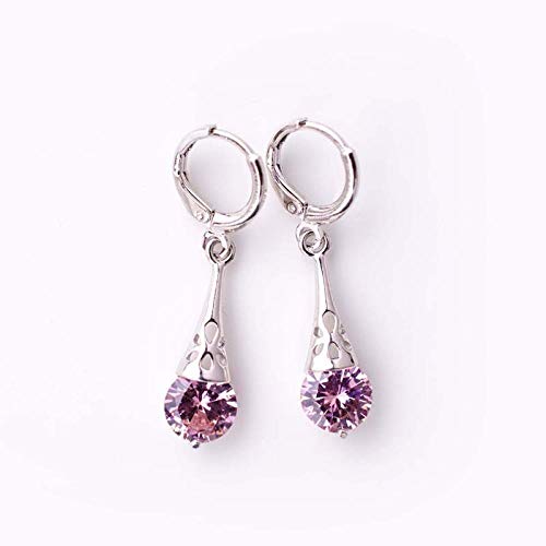 Pendientes de gota de agua pendientes de circonio pendientes pendientes creativos pendientes joyas-Icono Regalo de vacaciones de cumpleaños