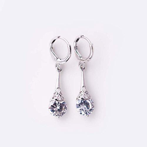 Pendientes de gota de agua pendientes de circonio pendientes pendientes creativos pendientes joyas-Icono Regalo de vacaciones de cumpleaños