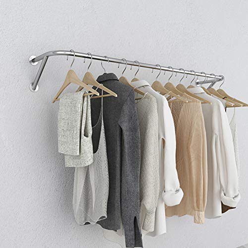 Perchero Para Ropa Industrial Montado en La Pared,Expositor de Ropa Para Armarios Comerciales O Residenciales ，Tendedero de Lavandería，Tienda de Venta al Por Menor de Ropa, Expositor, Balcón, Boutiq