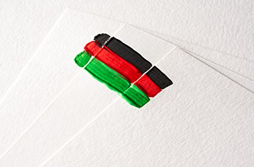 perfect ideaz 50 hojas papel para acuarela DIN-A6, 300 g, blanco, papel para pinturas de acuarelas con estructura ligera y mate, para artistas, escolares y estudiantes, ideal para postales