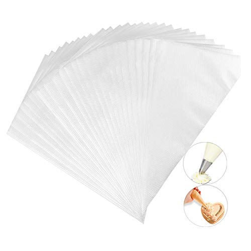 PhantomSky 100 Piezas 22 Pulgadas Bolsas de Pastelería Mangas Desechables Glaseado Tuberías Bolsas Torta DIY Decoración Herramientas Suministros
