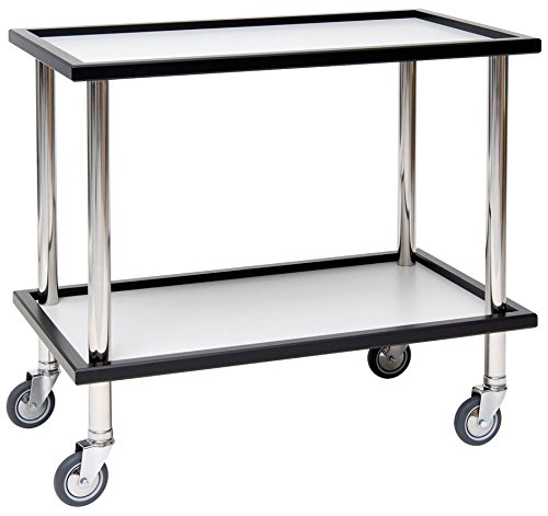 Piazza 448511 Carro Gueridon de material antiarañazos, 2 estantes, 52 cm de largo, 90 cm de ancho, 80 cm de altura