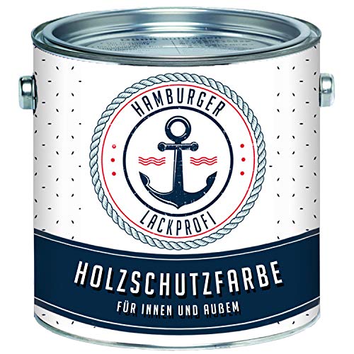 Pintura protectora para madera marrón oscuro protección contra la intemperie exterior // pintura profesional de Hamburgo, Marrón