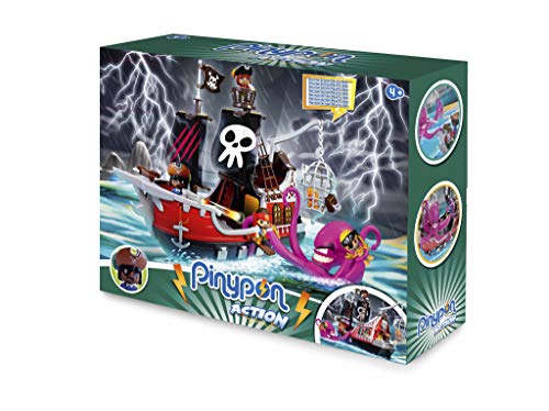 Pinypon Action- Barco Pirata, Juguete Recomendable (Famosa 700015803)