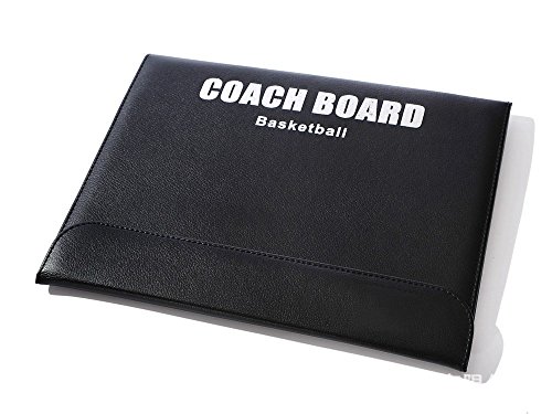 Pizarra táctica de baloncesto para entrenador de Odowalker, con funda de piel sintética y borrado en seco