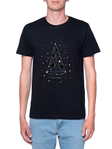 Pizza Mayor Camiseta Hombre Negra T-Shirt Men's Black
