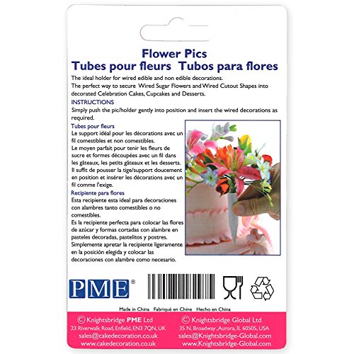 PME Tubos para Flores Pequeños, Paquete de 12