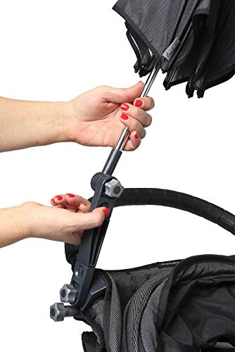 Porta sombrillas universal y desmontable de Jicaclick | Sujeta sombrillas | Soporte de sombrillas para carrito de bebé/JICACLICK (ESTÁNDAR).