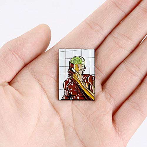 PRDECE Broche de Ocean Blond y Pin de Esmalte Figura de Moda Insignia de Pin de Solapa