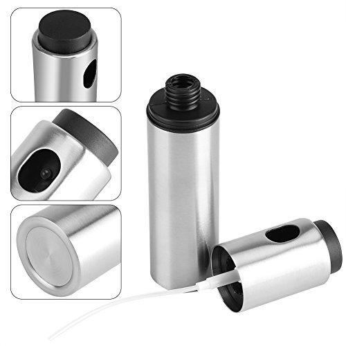 Pulverizador de Aceite Dispensador de Botellas de Rociado de Acero Inoxidable para Cocinar Hornear Asar Parilla Freír Socialme-EU