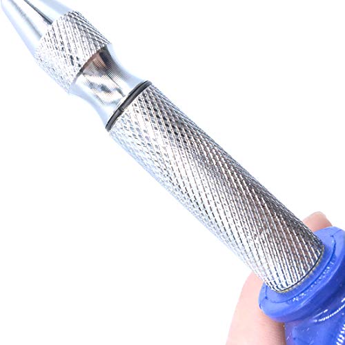 Punzón automático para taladro central de 5 pulgadas, herramienta de mano con resorte de latón, con agujero central de acero, marcador para perforadora de madera de metal, plástico