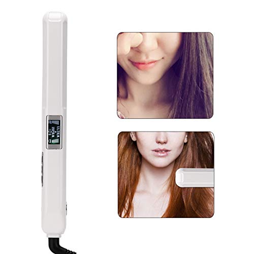 Qkiss - Plancha de pelo ultrasónica por infrarrojos, pantalla LCD, pelo de onda fría