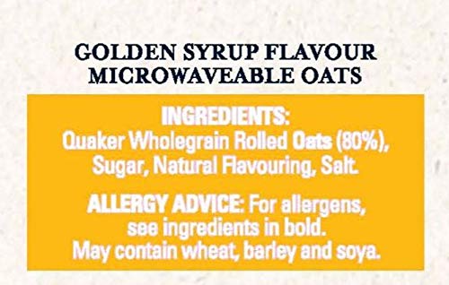 Quaker Oat So Simple Golden Syrup Gachas de avena, 50 x 36 g