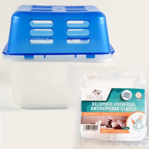 Recambios Antihumedad Bolsa 250gr para Armarios CLASSIC Habitación Ropa Evita Olor Humedades Antimoho - Natural. 6ux250g,