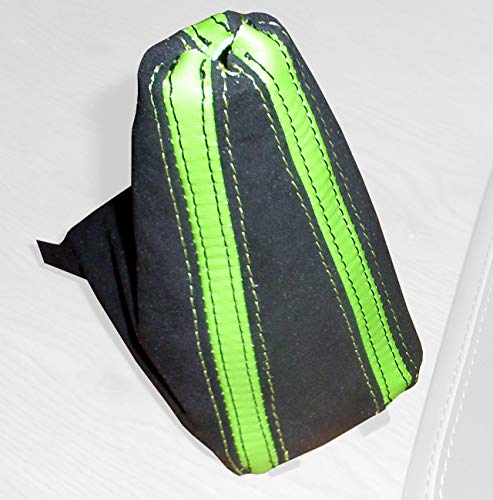 RedlineGoods Bota/Funda para Palanca de Cambios Compatible con Skoda Fabia 2014-20 Cuero Canela Costura Negra