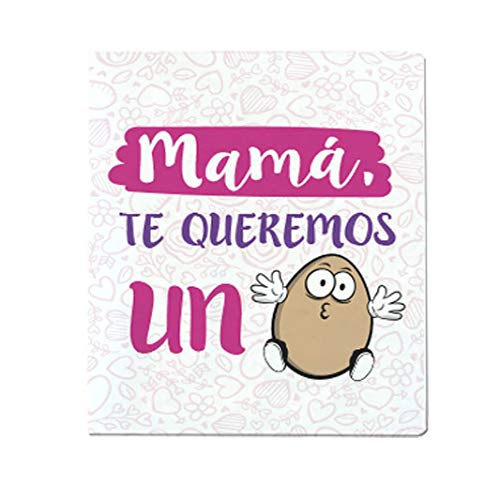 Regalo Madre. Pack. Taza, libreta Mini y boli Mamá, te Queremos un Huevo