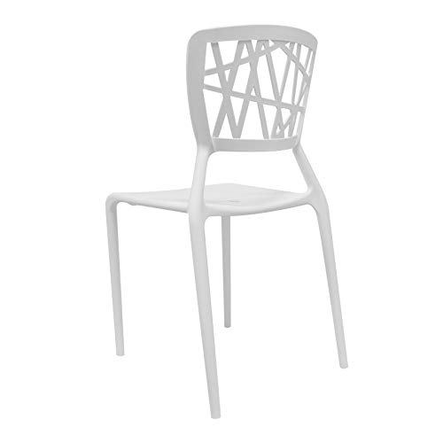 Regalos Miguel - Packs Sillas Jardín - Pack 4 Sillas Delta - Blanco - Envío Desde España