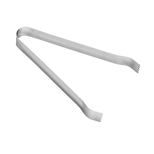 Rink Drink Pinzas para Hielo/golosinas - Acero Inoxidable - 16 cm - Pack de 12