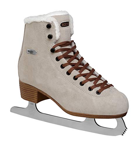 Roces Suede Eco-Fur Patines de Hielo para Ocio, Mujer, Color marrón, 38
