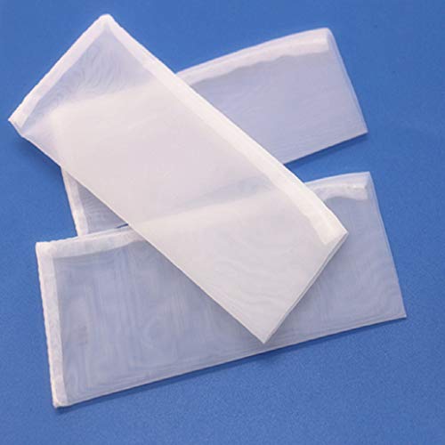 Rosenryan Bolsas de colofonia de 25 micras,Bolsa de nylon reutilizable Bolso de prensa Resina Bolsa de té Prensa Filtro Malla Tecnología Extracción de aceite Bolsa de filtración,2.5"x4" Paquete de 10