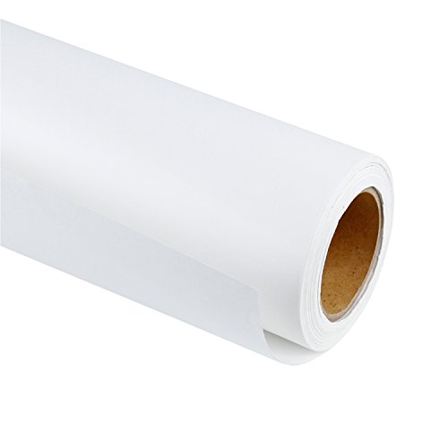 RUSPEPA Rollo De Papel Kraft Blanco - 76.2 Cm X 30 - Papel Reciclado Perfecto Para Manualidades, Arte, Envoltura De Regalos, Embalaje, Postales, Envío, Material De Embalaje Y Paquete