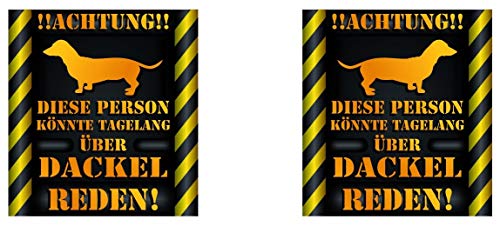 Samunshi® Dackel taza con texto en alemán "Dackel Fan" Hombres Mujeres Taza de café grande divertida taza de cumpleaños taza negra 300 ml