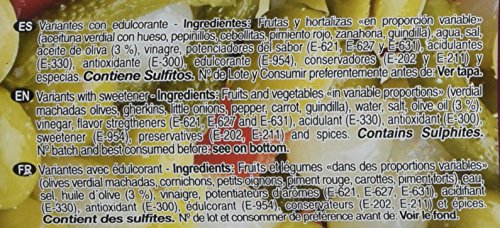 Sarasa Los Antojos del Olivar - Aceituna Verde con Hueso - Paquete de 12 x 350 gr - Total: 4200 gr