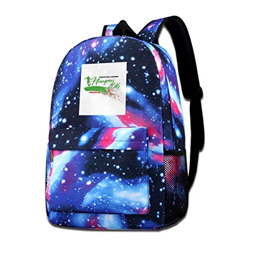 Schoolbag Euro 2016 Fútbol Hungría Magyarorszag Blast Blanco Anime Moda Star Sky Mochila Imprimir Bolso De Hombro De Dibujos Animados Ligero Acogedor Mochila Informal