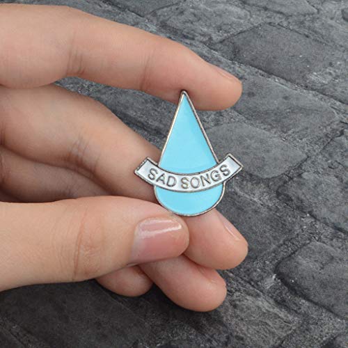 Selma Insignia creativa Gota de agua Ícono informal Mochila Decoración Bolsa de ropa Mujeres Dama Estudiante Chicas Regalos Chaqueta Jean Pins Ramillete Colorido Correo electrónico