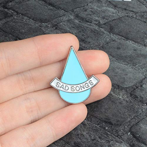Selma Insignia creativa Gota de agua Ícono informal Mochila Decoración Bolsa de ropa Mujeres Dama Estudiante Chicas Regalos Chaqueta Jean Pins Ramillete Colorido Correo electrónico