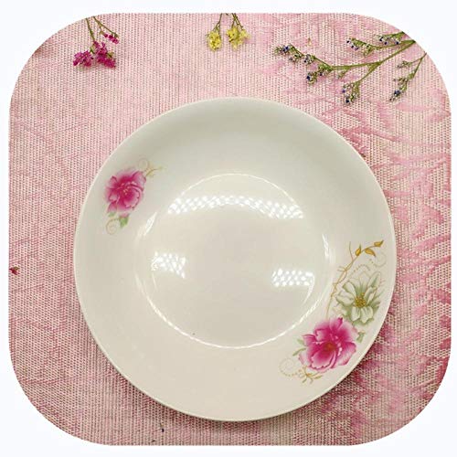 Set de cubiertos y platos,Plato de papel desechable placa,Plato de cerámica 7 pulgadas 7,5 pulgadas 8 pulgadas plato de fruta vajilla plato de arroz-Alice_7.0 pulgadas,Set de plato de frutas,Cubiertos