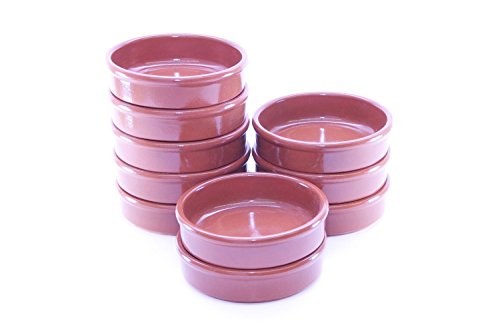 Set of 10 10cm Terracotta Tapas Dishes by Valdearcos Martos S.A