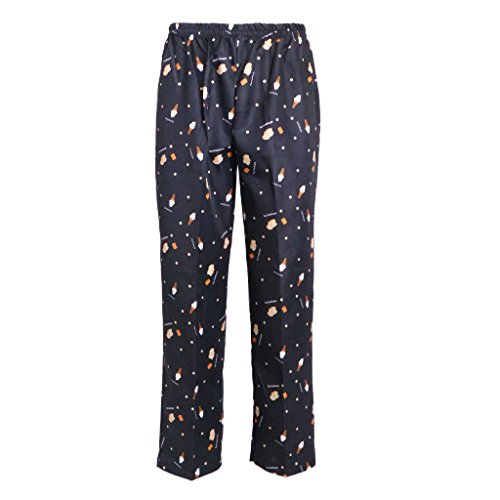 sharprepublic Pantalones Holgados de Cocinero Uniformes de Cocina Ropa de Trabajo de Restaurante Transpirable Secado Rápido - Helado, XL
