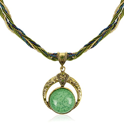 Signore-Signori Handmade Antique Verde Retro Collar del sueño, Vintage Joyería Viene en una Caja de Regalo También Disponible en Rojo y Turquesa Colores a Comprobar Nuestra Tienda Online
