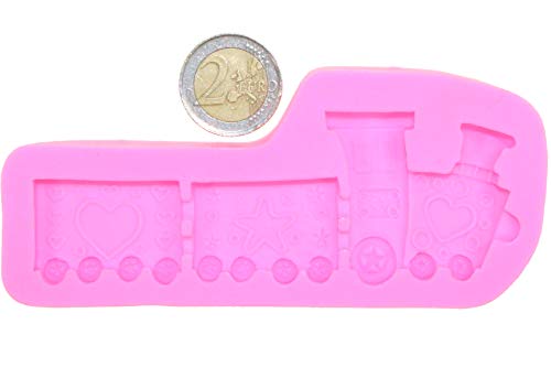 Silicona Forma Baby Tren Locomotora de Galletas Fondant decoración para Tartas Pastel Hornear