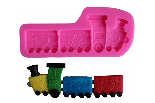 Silicona Forma Baby Tren Locomotora de Galletas Fondant decoración para Tartas Pastel Hornear