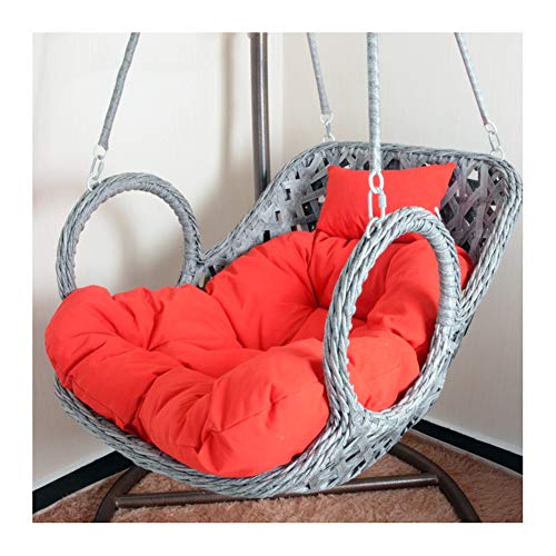 Smingm Cojines de Silla Hamaca con Columpio de Huevo con Almohada, Silla Colgante cojín de Columpio Nido sin Soporte, Cubierta extraíble Almohadilla de Hamaca Cuna Nido Estera Silla ratán,3
