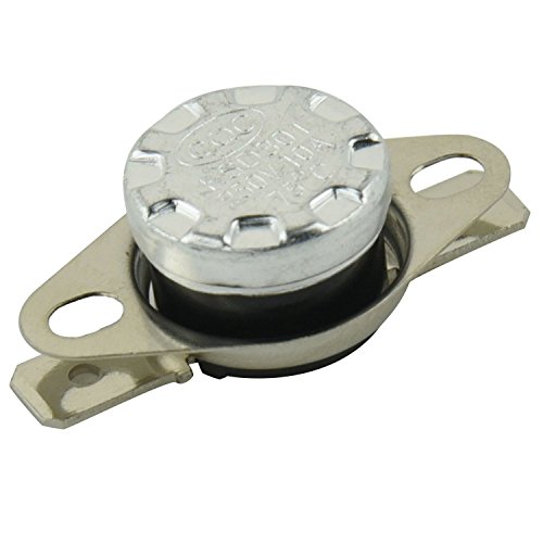 SODIAL 2pzs KSD301 250V 10A Termostato interruptor de control de temperatura 75 grados Celsius