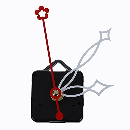 SODIAL(R) Maquinaria de Reloj Aguja Minutera Blanca Segundera Roja Herramienta Artesania