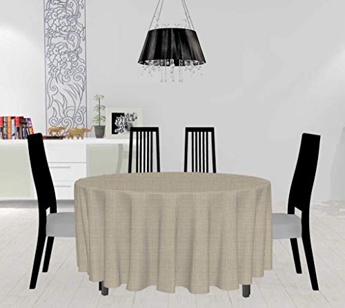Soleil d'ocre Mantel Antimanchas Redondo con diámetro de 180 cm Galaxy Gris Topo