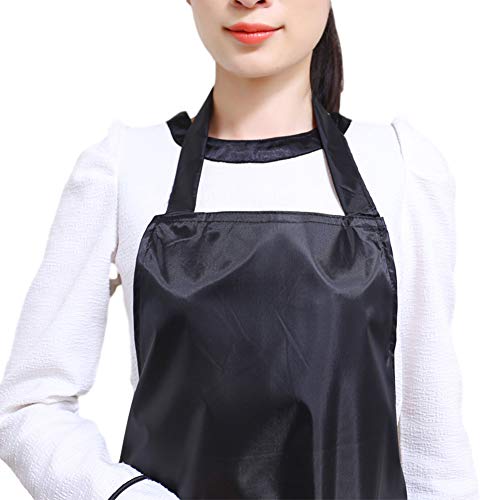 SONGDA Paquete de 2 Alargar Babero Delantal - Delantal Unisex Granel Máquina Lavable para una Cocina Crafting Barbacoa de Dibujo al Aire Libre (Negro)