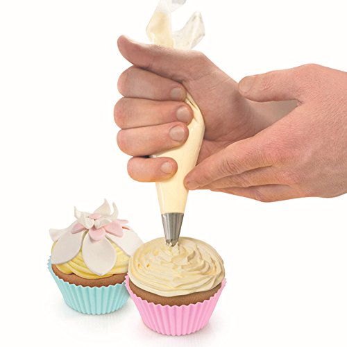 Songlela Manga Pastelera Desechable, 50 Piezas 12'' Mangas Pasteleras para Decoración, Formación de Hielo Bolsas de Repostería para Postre Decoraciones Cupcakes, Pastel, Macarrón et Galletas, 3
