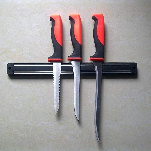 Soporte De Cuchillo Nuevo Soporte De Almacenamiento De Tijera De Cuchillo Magnético De Montaje En Pared Estante De Chef Organizador De Tiras Magnéticas Organizador De Barra De Pub 3Uds 200X50X16Mm