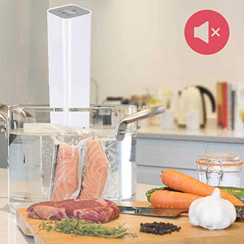 Sous Vide olla de precisión, circulador de inmersión térmica, control de pantalla táctil completo, ultrasilencioso, IPX7 impermeable, apto para cocina a baja temperatura